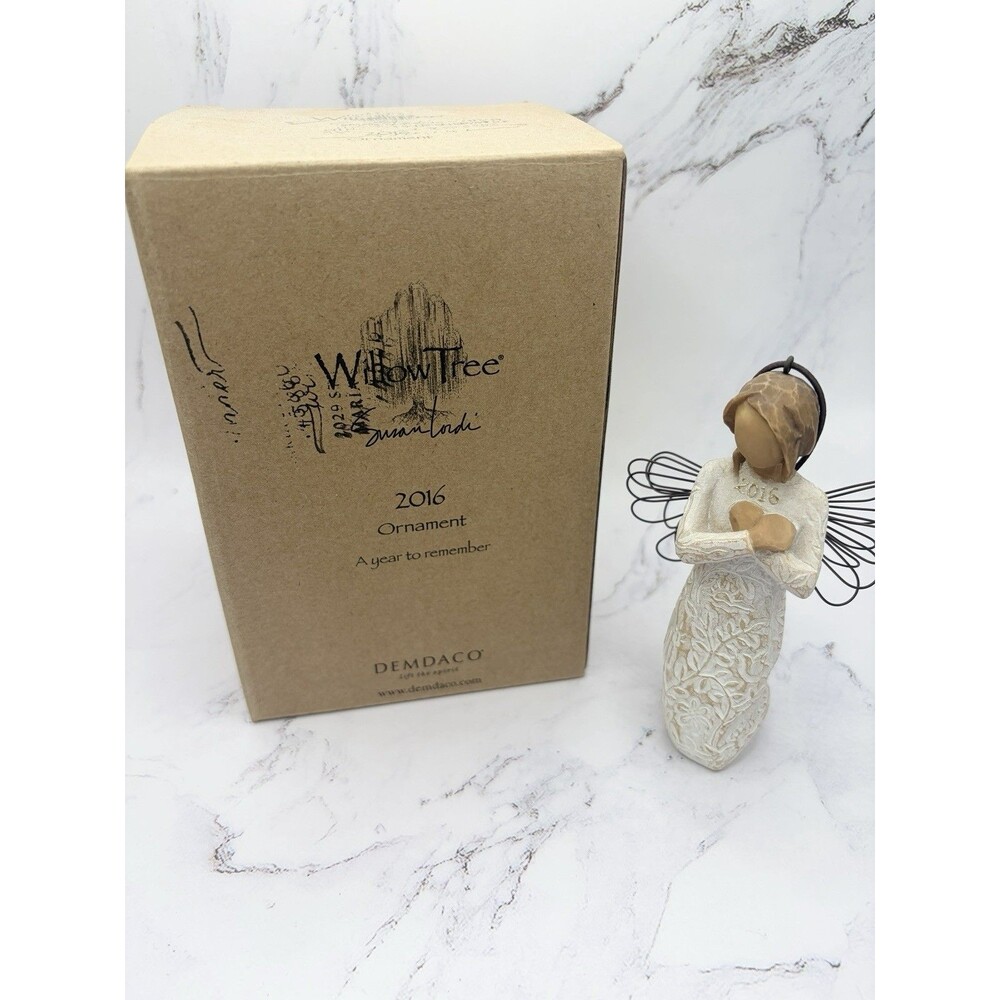 2016 Willow Tree Demdaco Susan Lordi Christmas Angel Ornament With Box - Picture 4 of 6